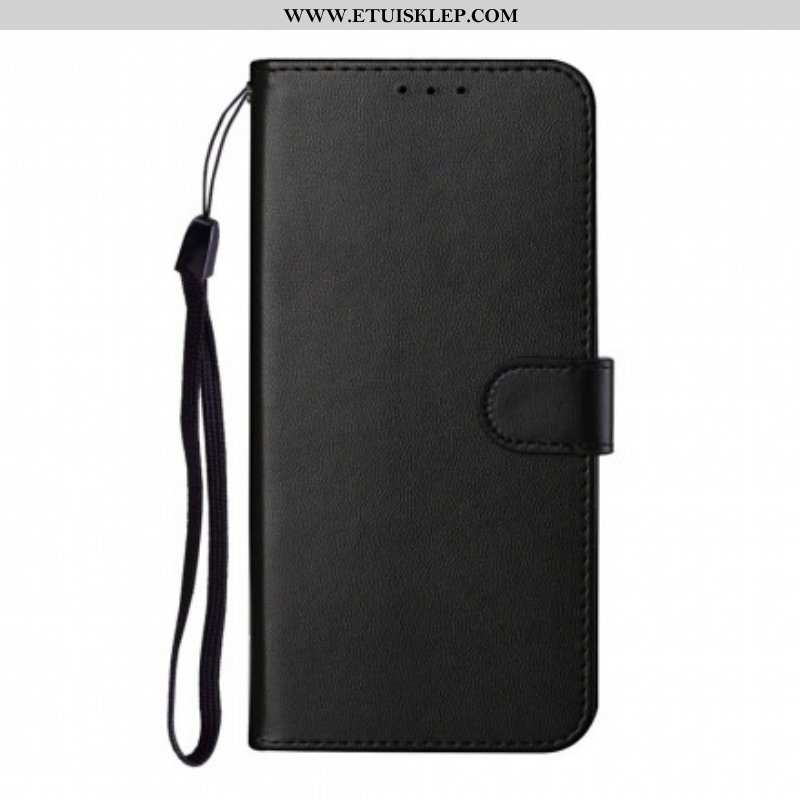 Etui Folio do Samsung Galaxy S21 Plus 5G Unikalny Projekt Ze Smyczą